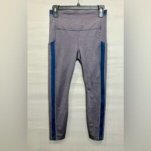 Athleta Ultimate Stash Pocket 7/8 Tight Leggings Blue Hearth Rose, Size S